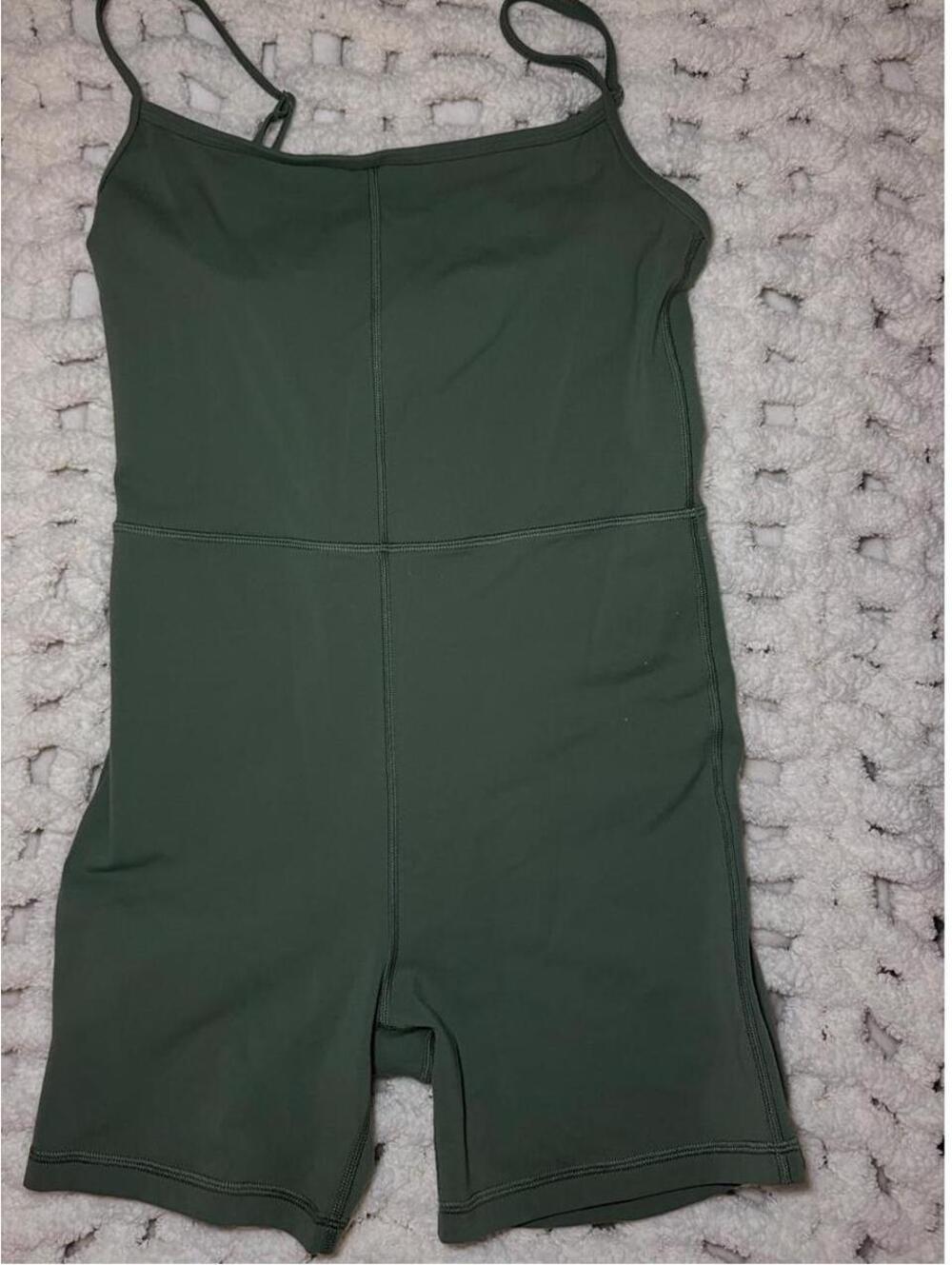 Aritzia Women's Green Playsuit-romper